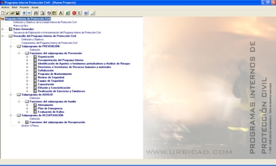 UrbiCAD Programas Internos de Proteccion Civil. Gestor.