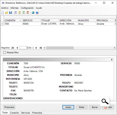 Ampliar directorio telef�nico