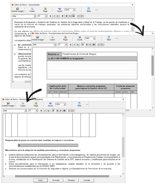 Acci�n en pro de mejoras o correctivas