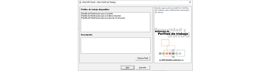 Trabajando con perfiles de trabajo