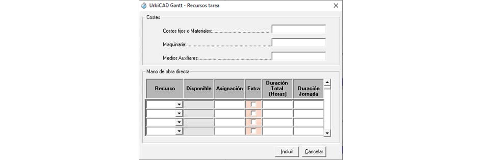 Introducción de costos