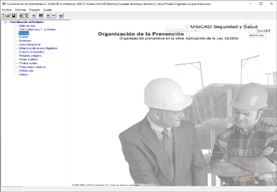 Acceso a la aplicaci�n para desarrollo de la Organizaci�n preventiva de la obra