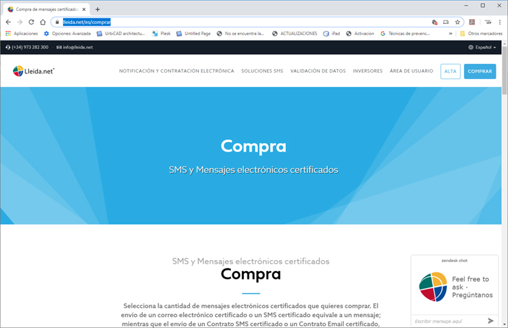 Comprar bonos Lleida.net