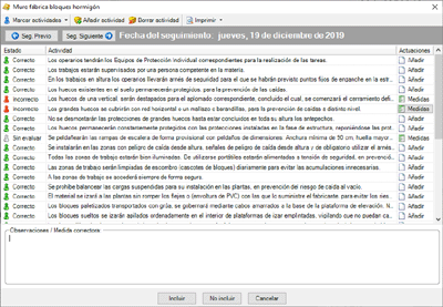 Seguimiento del plan