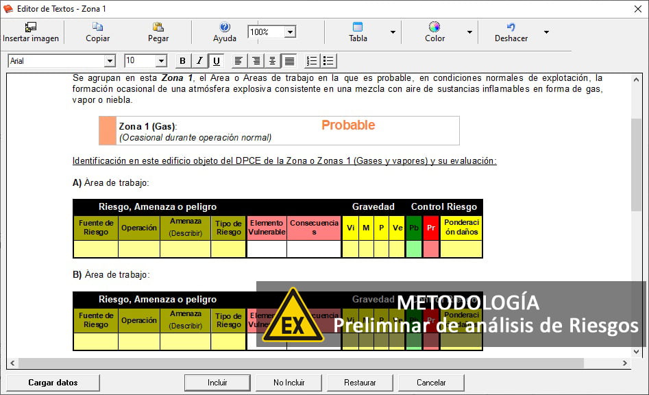 Metodología Preliminar de análisis de Riesgos
