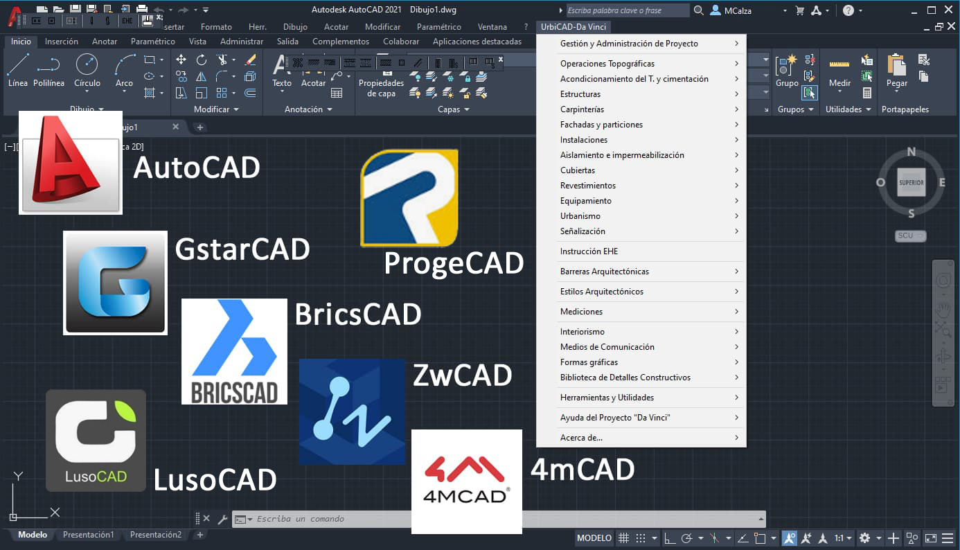 Complemento disponible para AutoCAD, GstarCAD, BrisCAD, ZwCAD y 4mCAD con detalles constructivos