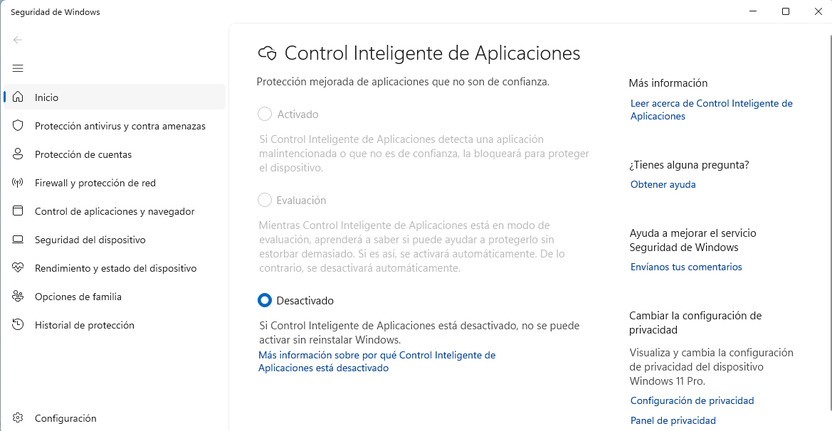 Control Inteligente de Aplicaciones