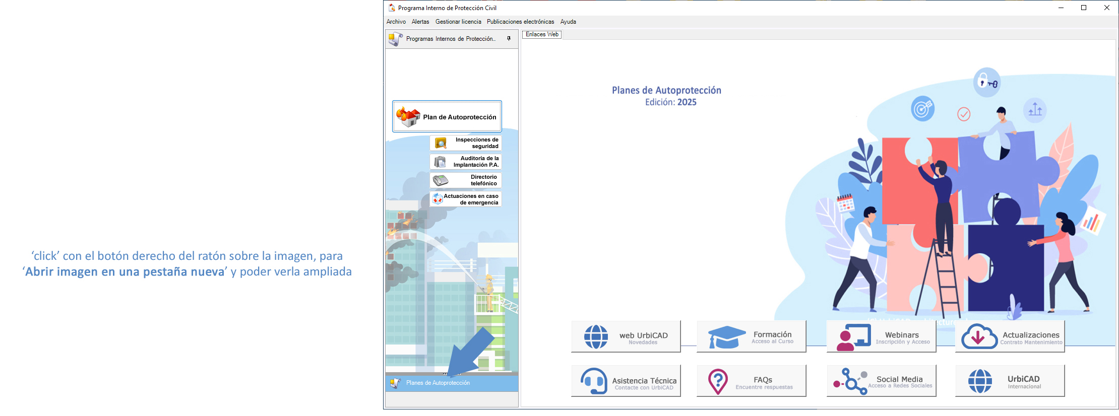Contenido de esta solución de software de UrbiCAD