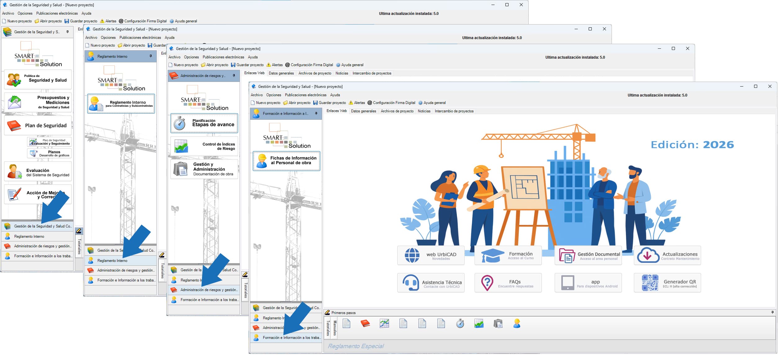 Contenido de esta solución de software de UrbiCAD