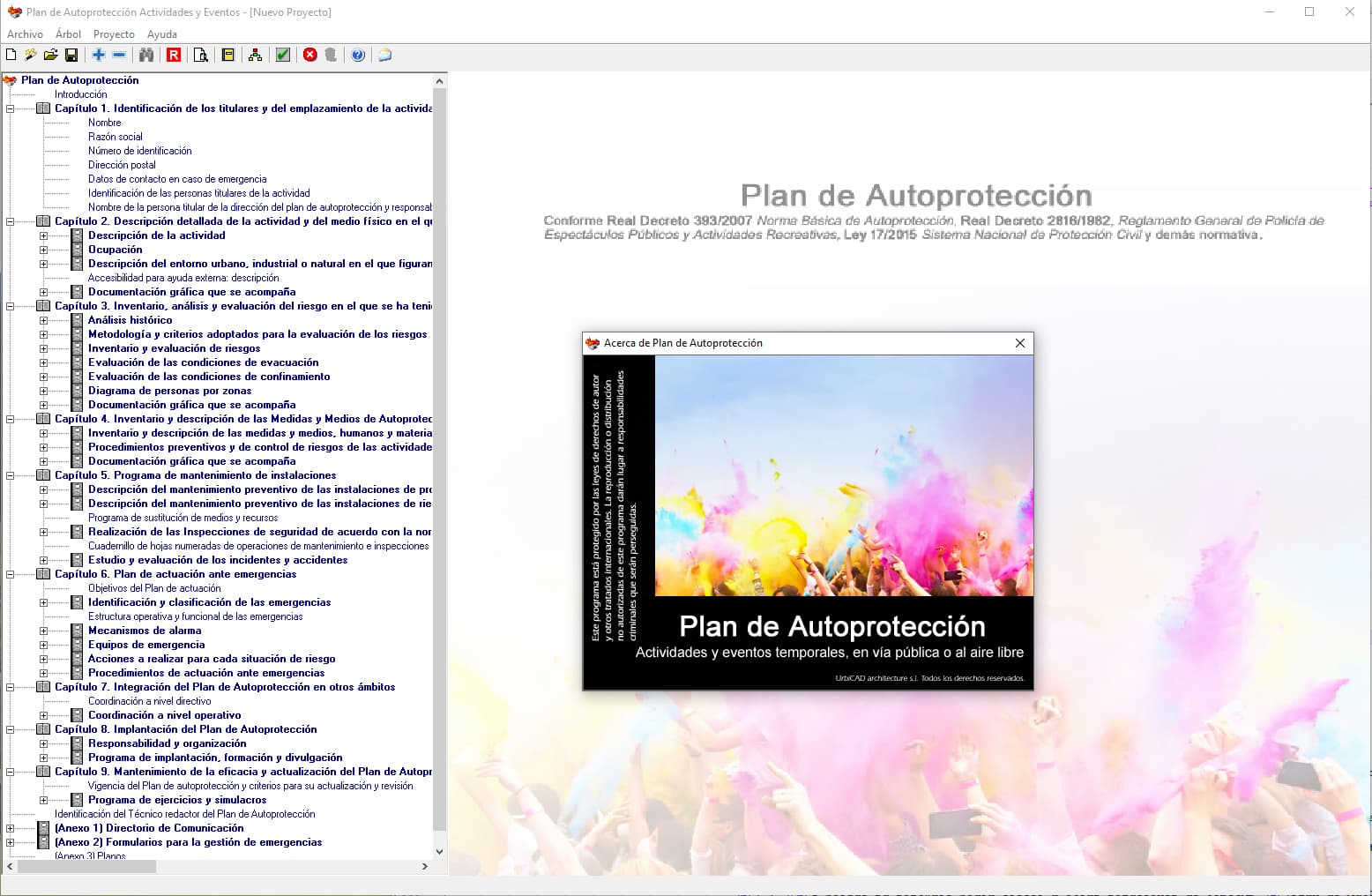 Realización del plan de autoprotección para actividades y eventos con UrbiCAD