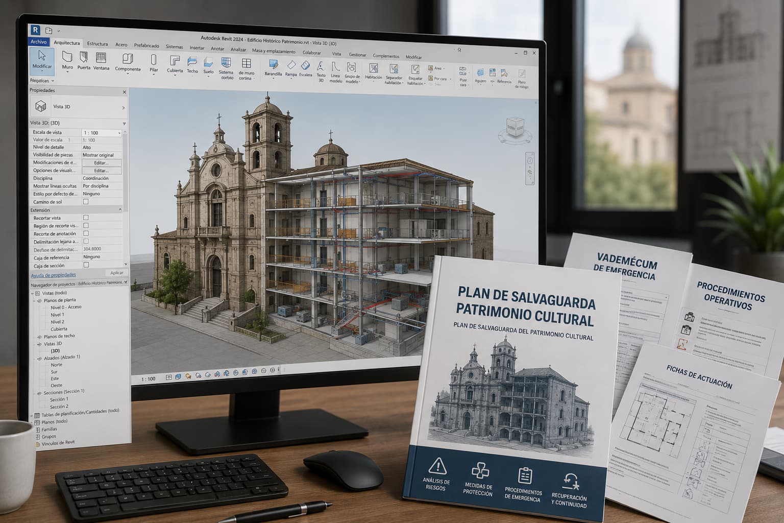 integracion bim revit plan salvaguarda patrimonio cultural