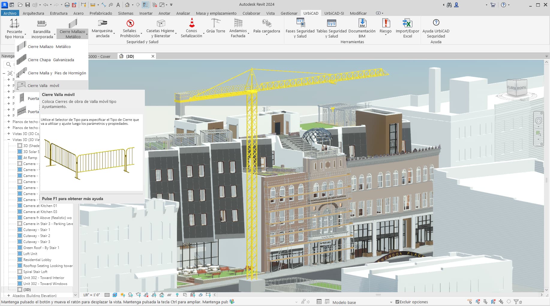 Cinta de Opciones UrbiCAD BIM para Revit