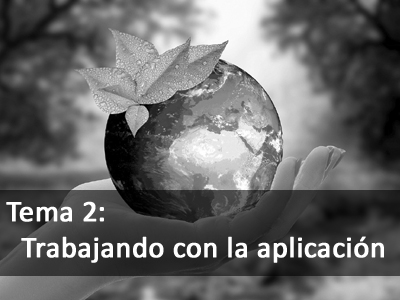 Trabajando con la aplicación