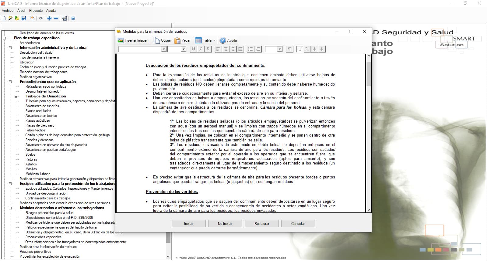 Operaciones de desamiantado