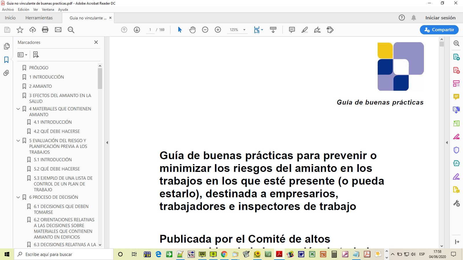 Realizar la guía de buenas prácticas para minimizar los riesgos del amianto con UrbiCAD