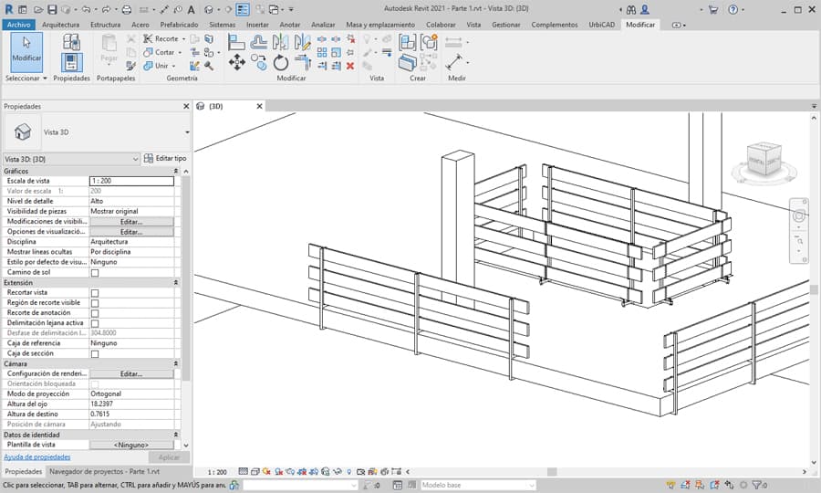 Protecciones colectivas para seguridad y salud con Revit UrbiCAD