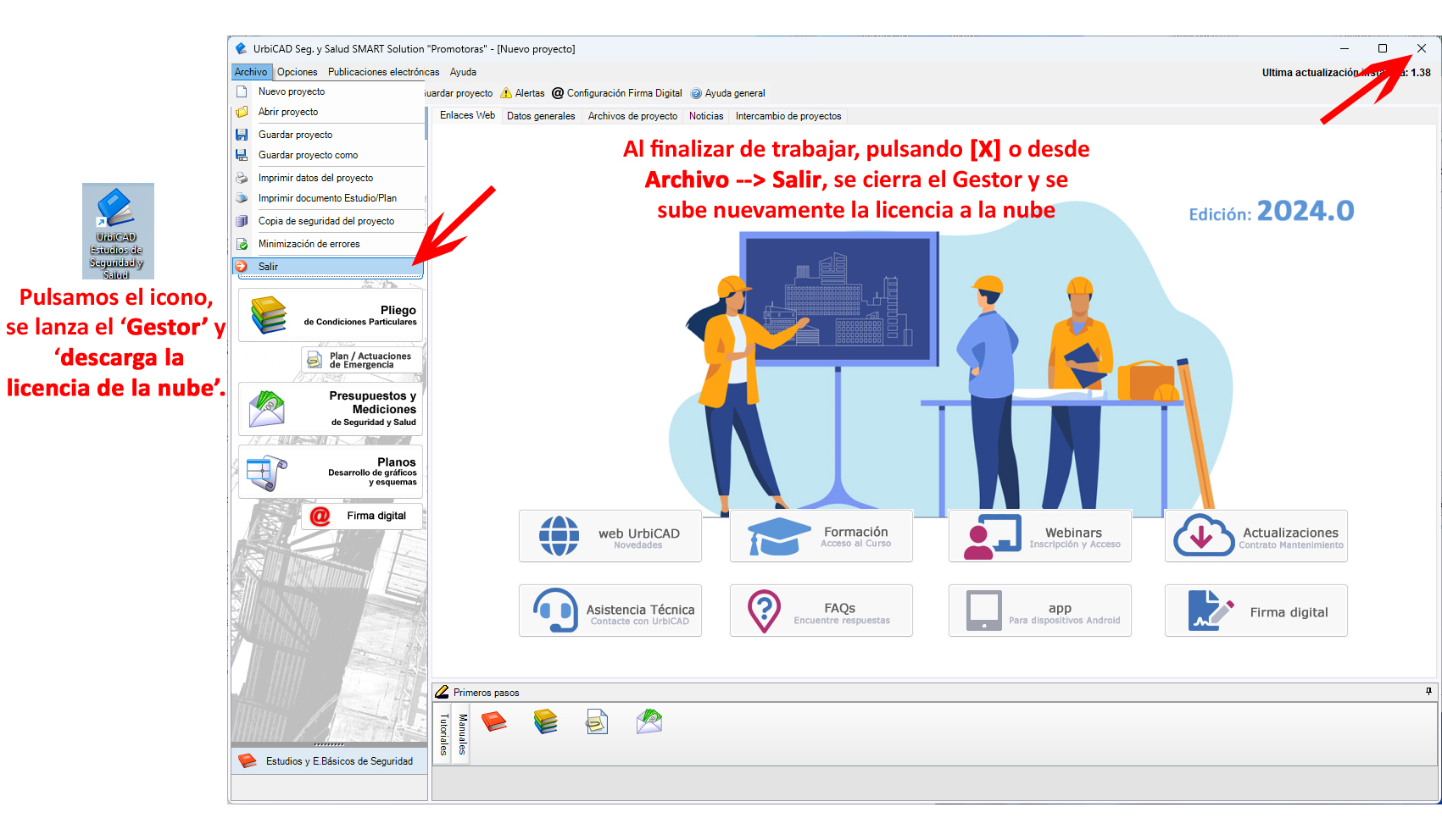 UrbiCAD: Licencia web que permite trabajar en varios equipos pasando la licencia cómodamente