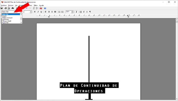 Como cambiar el tipo de letra en un documento Word de UrbiCAD