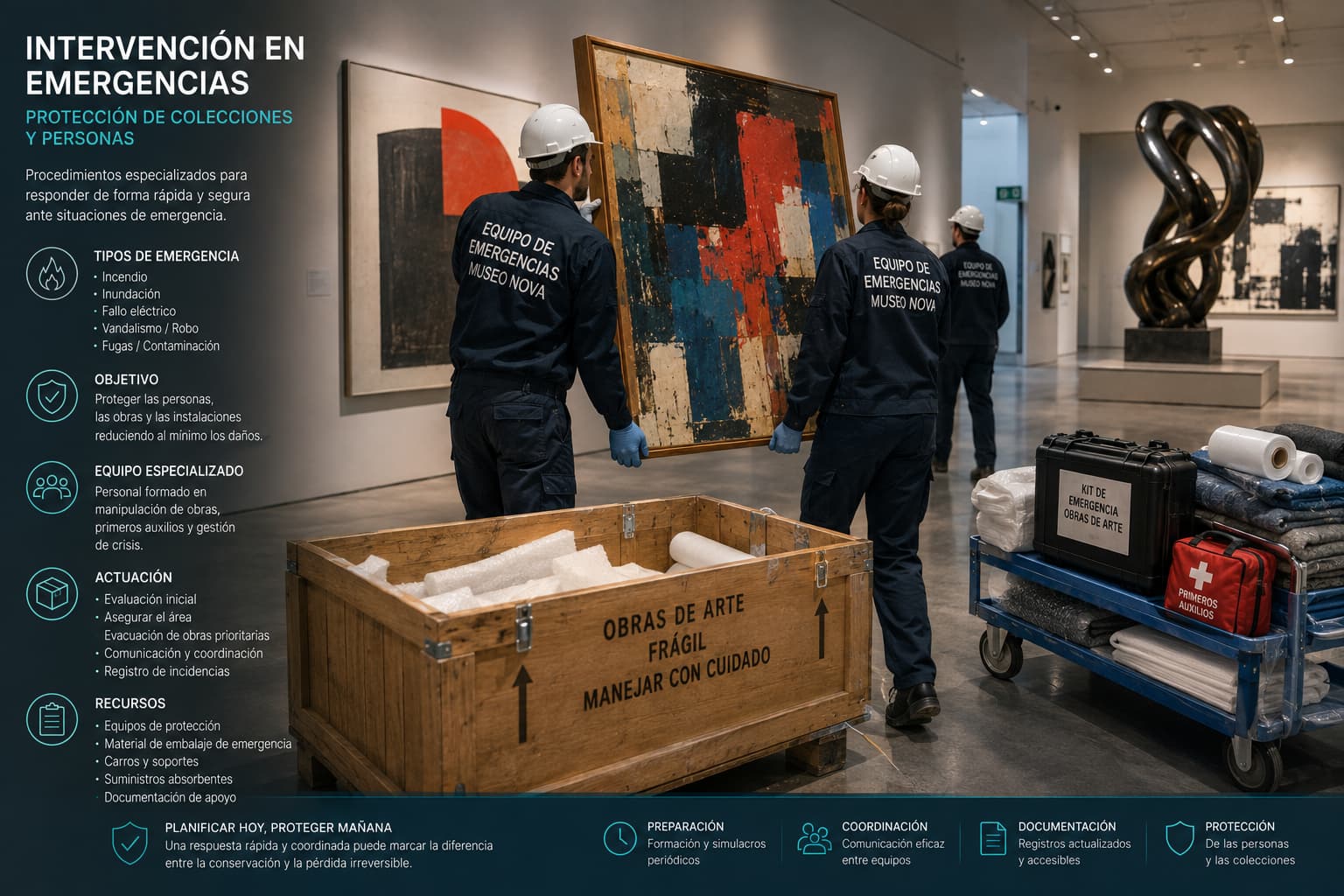 Organización del equipo de intervención patrimonial