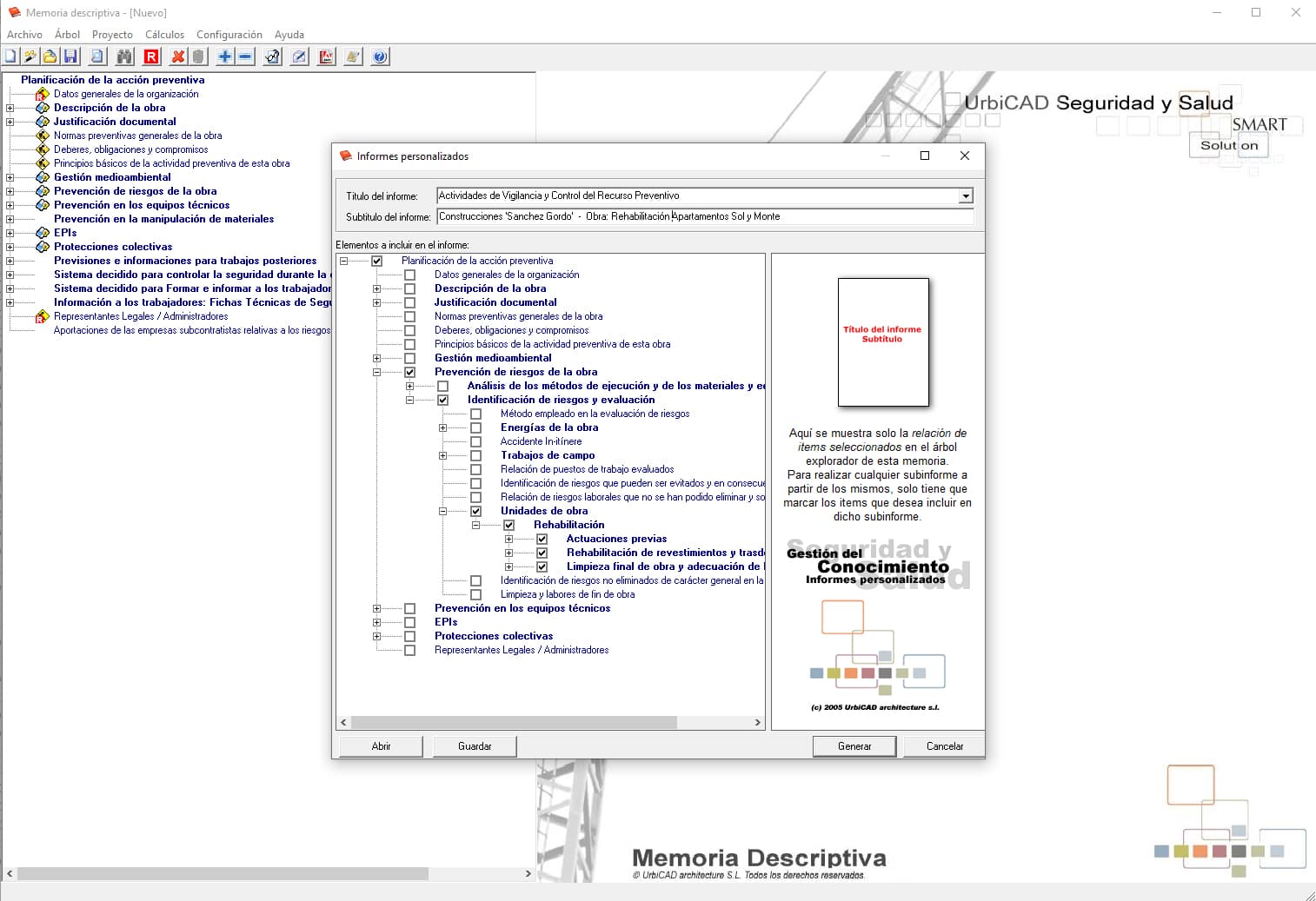 Realizar informes personalizados con UrbiCAD