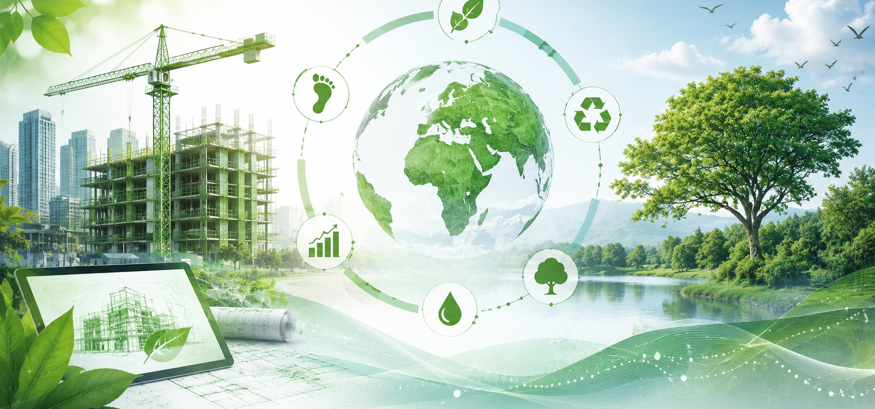 Plan de Gestión Ambiental, análisis del ciclo de vida y huella de carbono en obras de construcción
