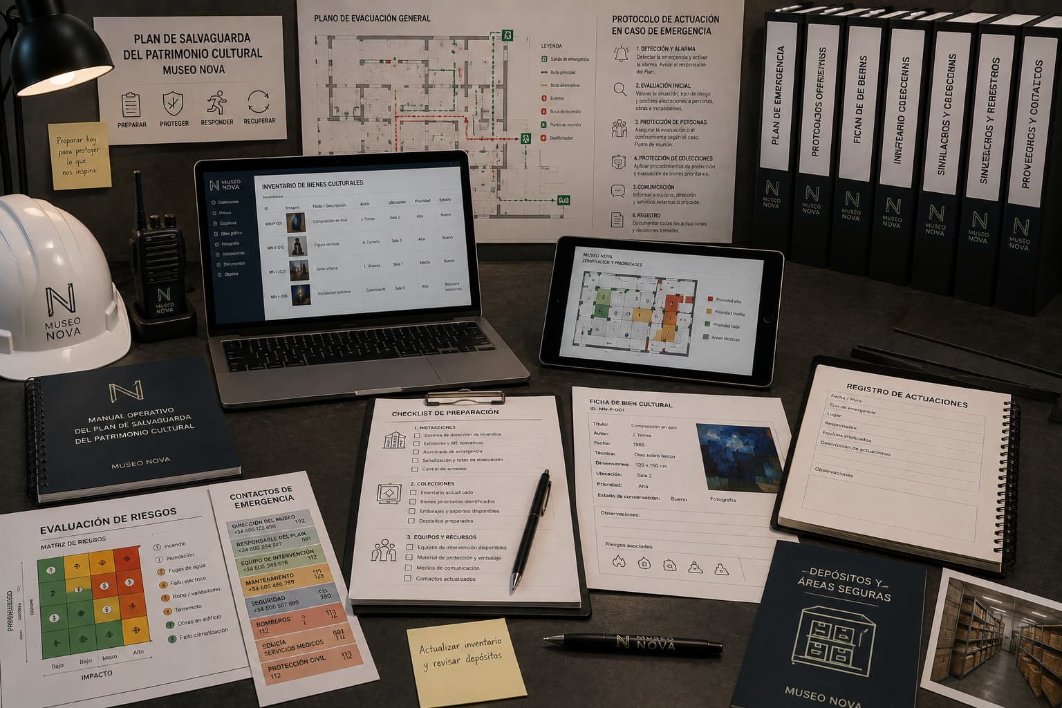 Planos y documentación operativa del Museo Nova